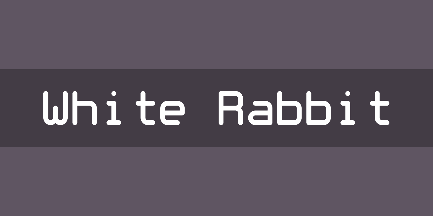 Пример шрифта White Rabbit